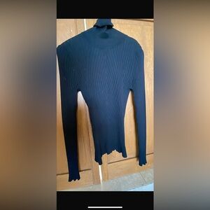 Karen Millen Dark Blue Ribbed Sweater